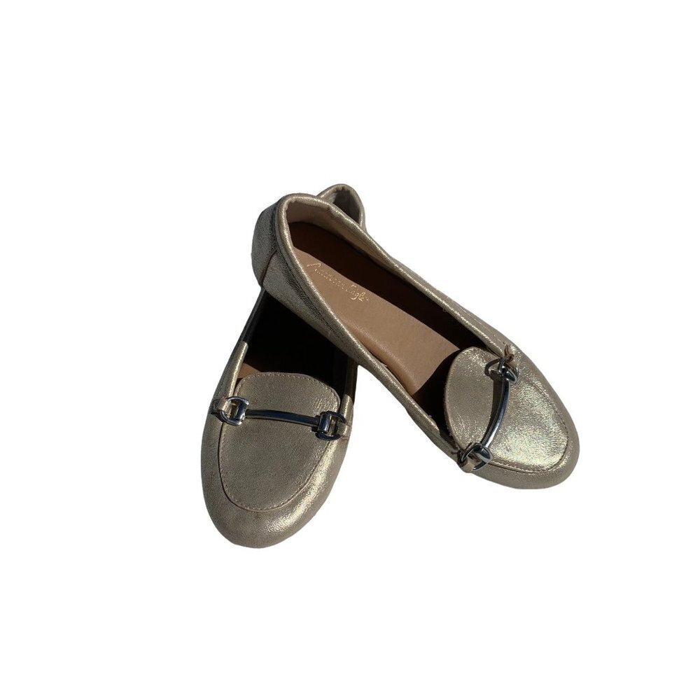 American Eagle Little Girls Gold Shoes